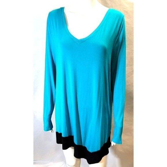 Lane Bryant Asymmetrical Soft Jersey Knit Tunic - Size 14/16 - Picture 1 of 8